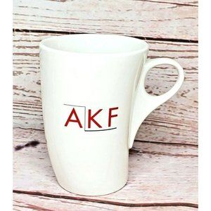 AKF Ceramic Ergonomic Bent Coffee Tea Hot Cocoa Mug 5"